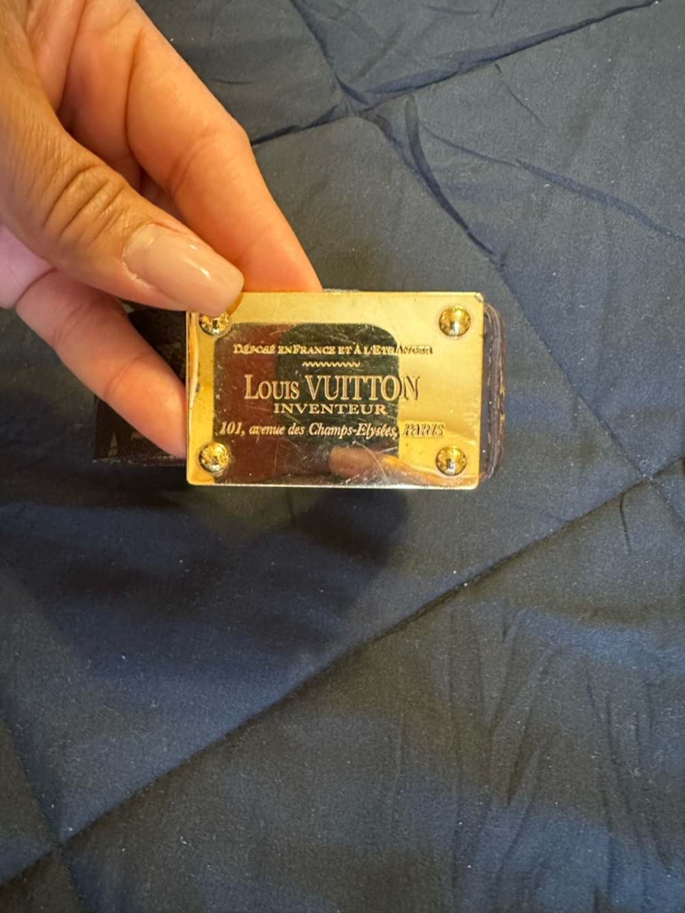 Louis Vuitton Brown Leather Belt Strap with Stamped Size. Authentic!